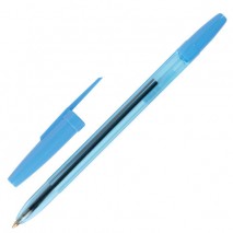 Ручка шариковая масляная STAFF &quot;Office&quot;, СИНЯЯ, корпус тонированный синий, узел 1 мм, линия письма 0