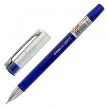 Ручка шариковая масляная с грипом STAFF &quot;Profit Chrome-X&quot;, СИНЯЯ, корпус синий, хромированные детали
