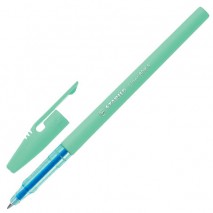 Ручка шариковая STABILO Liner Pastel, СИНЯЯ, корпус мятный, узел 0,7 мм, линия письма 0,3 мм, 808FP1