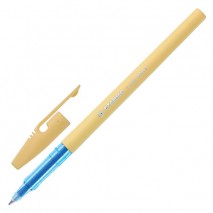 Ручка шариковая STABILO &quot;Liner Pastel&quot;, СИНЯЯ, корпус ванильный, узел 0,7 мм, линия письма 0,3 мм, 8