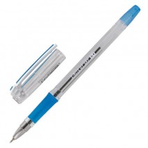 Ручка шариковая масляная с грипом BRAUBERG &quot;i-Rite GT SKY&quot;, СИНЯЯ, голубые детали, узел 0,4 мм, 1432