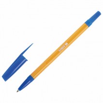 Ручка шариковая STAFF &quot;Basic Orange BP-03&quot;, СИНЯЯ, корпус оранжевый, узел 1 мм, линия письма 0,5 мм,