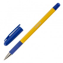 Ручка шариковая с грипом STAFF &quot;Basic BP-14 Orange&quot;, СИНЯЯ, узел 0,7 мм, линия письма 0,35 мм, 14374
