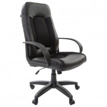 Кресло офисное BRABIX &quot;Strike EX-525&quot;, экокожа черная, ткань черная, TW, 531381