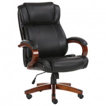 Кресло офисное BRABIX PREMIUM &quot;Magnum EX-701&quot;, дерево, рециклированная кожа, черное, 531827