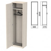 Шкаф для одежды &quot;Арго&quot;, 560х370х2000 мм, ясень шимо (КОМПЛЕКТ)