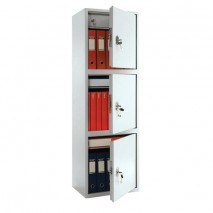 Шкаф металлический для документов AIKO &quot;SL-150/3Т&quot; светло-серый, 1490х460х340 мм, 37 кг