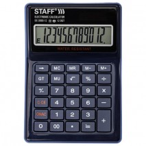 Калькулятор настольный водонепроницаемый STAFF PLUS DC-3000-12 (171x120 мм), 12 разрядов, двойное пи