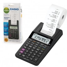 Калькулятор печатающий CASIO HR-8RCE-BK-W-EC (239х102х82 мм), 12 разрядов, батарейки 4хАА/адаптер (2