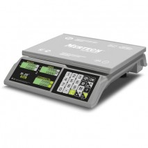 Весы торговые MERCURY M-ER 326AC-15.2 LCD (0,04-15 кг), дискретность 5 г, платформа 325x230 мм, без