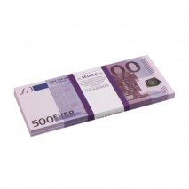 Деньги шуточные &quot;500 евро&quot;, упаковка с европодвесом, AD0000064