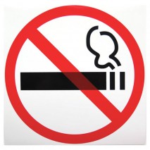 Знак &quot;Знак о запрете курения&quot;, диаметр 200 мм, пленка самоклейка, 610829/Р 35Н