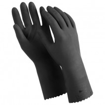 Перчатки латексные MANIPULA &quot;КЩС-1&quot;, двухслойные, размер 8 (M), черные, L-U-03/CG-942