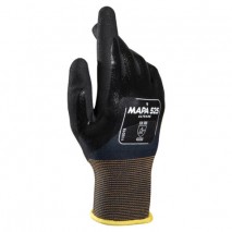 Перчатки текстильные MAPA Ultrane 525, нитриловое покрытие (облив), маслостойкие, размер 8 (М), черн
