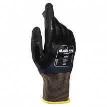 Перчатки текстильные MAPA Ultrane 525, нитриловое покрытие (облив), маслостойкие, размер 9 (L), черн