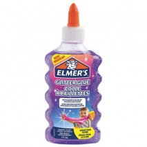 Клей для слаймов канцелярский с блестками ELMERS &quot;Glitter Glue&quot;, 177 мл, фиолетовый, 2077253