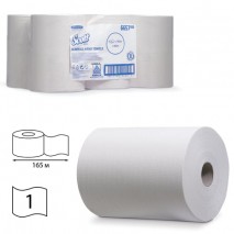 Полотенца бумажные рулонные KIMBERLY-CLARK Scott, КОМПЛЕКТ 6 шт., Slimroll, 165 м, белые, диспенсеры