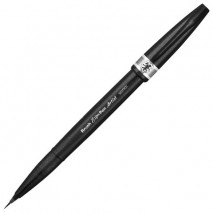 Ручка-кисть PENTEL (Япония) &quot;Brush Sign Pen Artist&quot;, линия письма 0,5-5 мм, серая, SESF30C-N