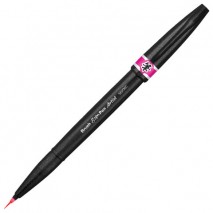 Ручка-кисть PENTEL (Япония) &quot;Brush Sign Pen Artist&quot;, линия письма 0,5-5 мм, розовая, SESF30C-P