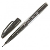 Ручка-кисть PENTEL (Япония) &quot;Brush Sign Pen&quot;, линия письма 0,5-2 мм, черная, SES15C-A