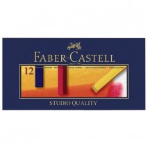 Пастель сухая художественная FABER-CASTELL &quot;Soft pastels&quot;, 12 цветов, квадратное сечение, 128312