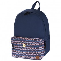 Рюкзак BRAUBERG, универсальный, сити-формат, синий, карман с пуговицей, 20 литров, 40х28х12 см, 2253