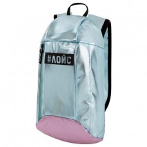 Рюкзак STAFF FASHION AIR компактный, блестящий, &quot;ЛОЙС&quot;, бирюзово-розовый, 40х23х11 см, 270302