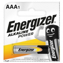Батарейка ENERGIZER Alkaline Power, AAA (LR03, 24А), алкалиновая, мизинчиковая, 1 шт., в блистере (о